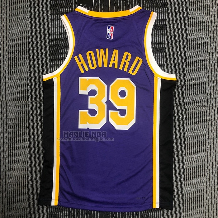 Maglia
 Dwight Howard NO 39 Los Angeles Lakers Statement 2021-22 Viola
